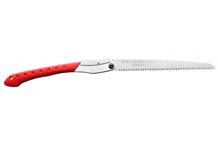 Scie pliante d'&eacute;lagage Silky Bigboy 354-36 lame droite manche caoutchouc rouge 40,5cm