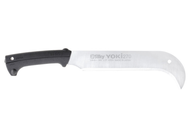 Serpe Silky Yoki 570-27 51cm manche caoutchouc noir + &eacute;tui