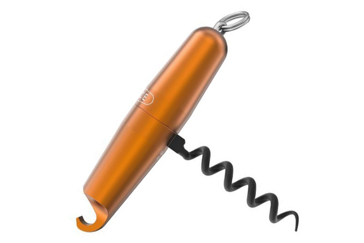 Tire-bouchon aluminium Lance coloris orange fabriqu&eacute; en France