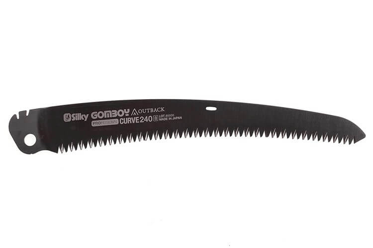 Lame noire courbée de rechange 24cm Silky 753-24 pour scie Gomboy Outback Edition