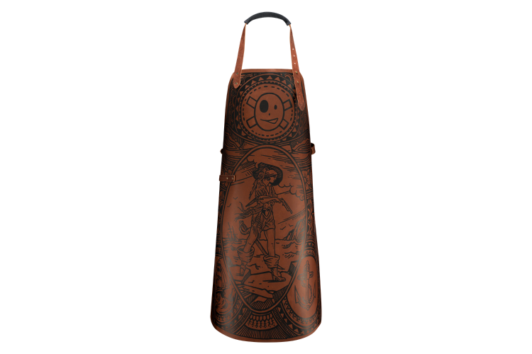Tablier de cuisine artisanal en cuir Witloft Buccanian Girl &eacute;dition limit&eacute;e