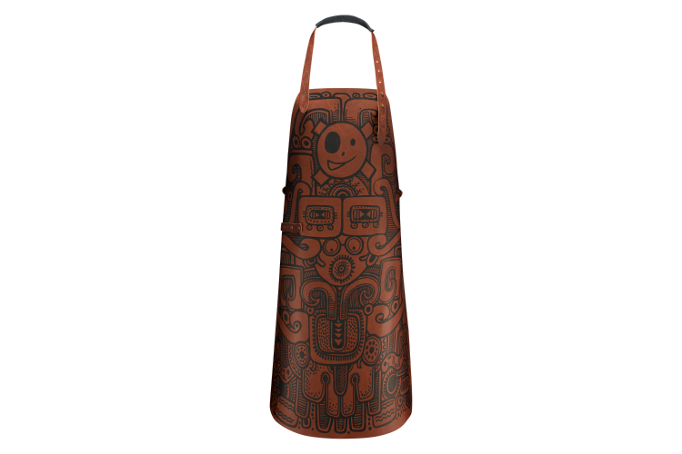 Tablier de cuisine artisanal en cuir Witloft Barbacoa &eacute;dition limit&eacute;e