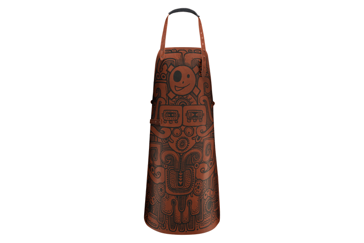 Tablier de cuisine artisanal en cuir Witloft Barbacoa édition limitée