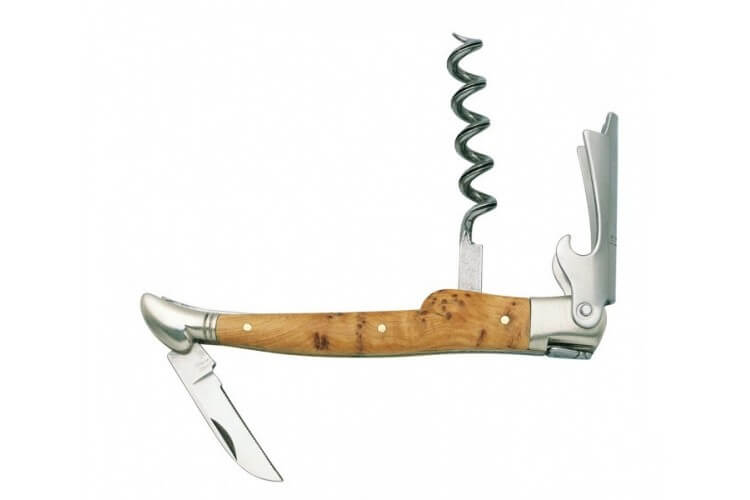 Tire bouchon Laguiole G. David 3 pièces manche 12 cm genévrier inox