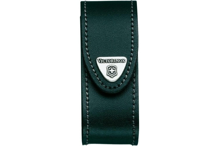 Etui cuir noir Victorinox pour couteaux suisses 9,1cm - 6 à 14 pièces