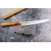 Couteau sujihiki 24cm japonais artisanal Yuzo SLD olivier et cognassier