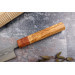 Couteau sujihiki 24cm japonais artisanal Yuzo SLD olivier et cognassier