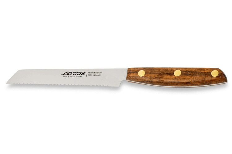 Couteau &agrave; tomates Arcos Nordika lame dentel&eacute;e 13cm
