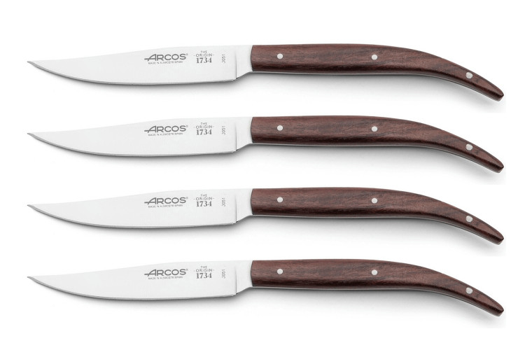 Coffret de 4 couteaux &agrave; steak Arcos The Origin manche bois