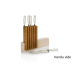 Bloc vide artisanal Arcos Petra en pierre et bois 28x36,4x7,8cm