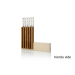 Bloc vide artisanal Arcos Petra en pierre et bois 28x36,4x7,8cm