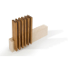 Bloc vide artisanal Arcos Petra en pierre et bois 28x36,4x7,8cm