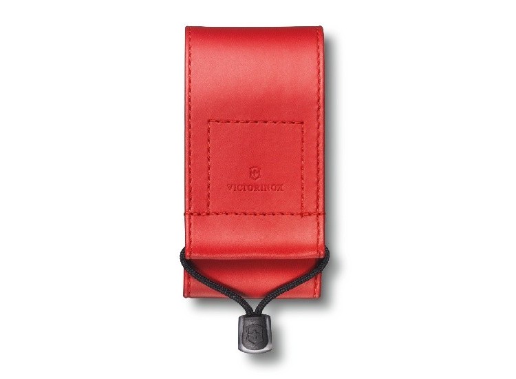 Etui cuir synth&eacute;tique rouge Victorinox pour couteaux suisses 9,1cm - 6 &agrave; 14 pi&egrave;ces