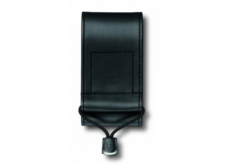 Etui cuir synth&eacute;tique noir Victorinox pour couteaux suisses 9,1cm - 6 &agrave; 14 pi&egrave;ces