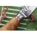 Coffret de 2 couteaux Wusaki Damas VG10 manches en olivier Santoku + Office - Reconditionné