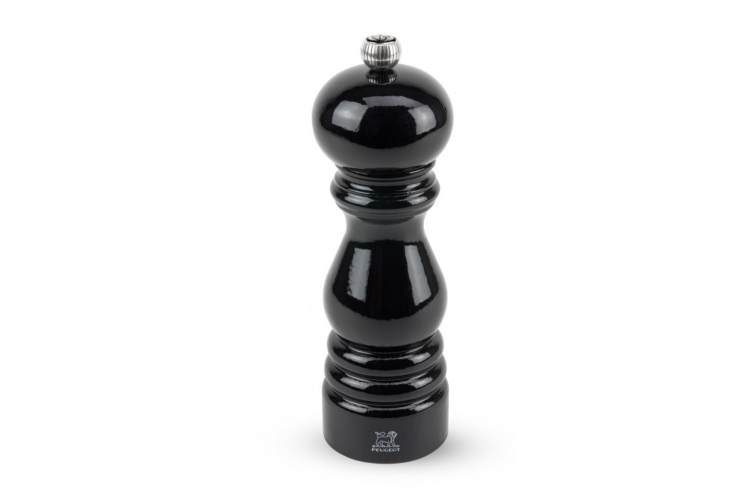 Moulin &agrave; poivre Peugeot Paris Classic 18cm en bois de h&ecirc;tre laqu&eacute; noir