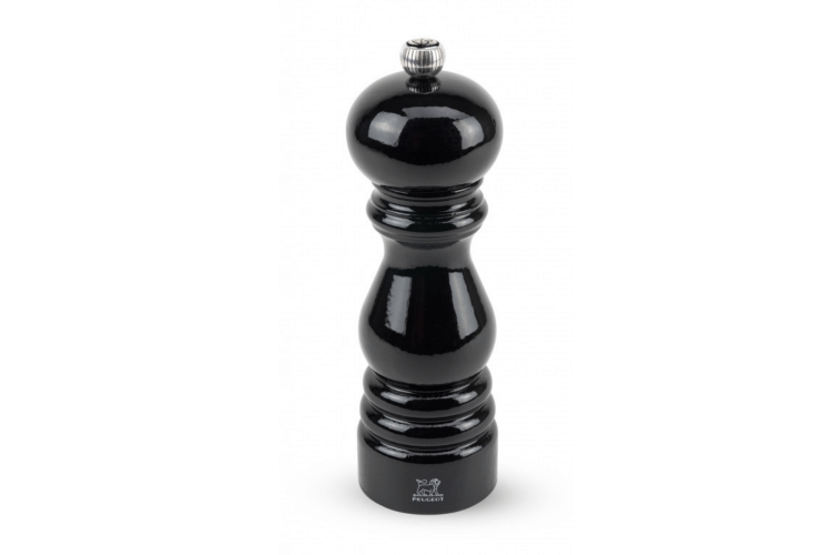 Moulin à poivre Peugeot Paris Classic 18cm en bois de hêtre laqué noir