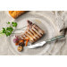Coffret de 6 couteaux à steak/pizza Arcos lame dentelée 11cm manche bois bleu