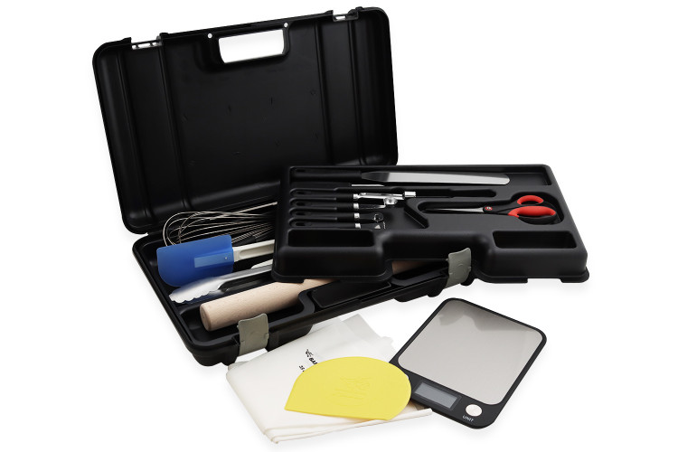 Mallette sp&eacute;ciale CAP/BEP Cuisine Fischer Bargoin 18 ustensiles + cadenas et balance