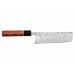 Couteau nakiri 16,5cm japonais artisanal Masashi Yamamoto SLD damas