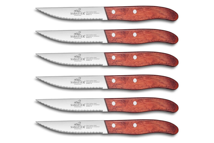 Set de 6 couteaux à steak Sabatier International Dallas micro dentelés