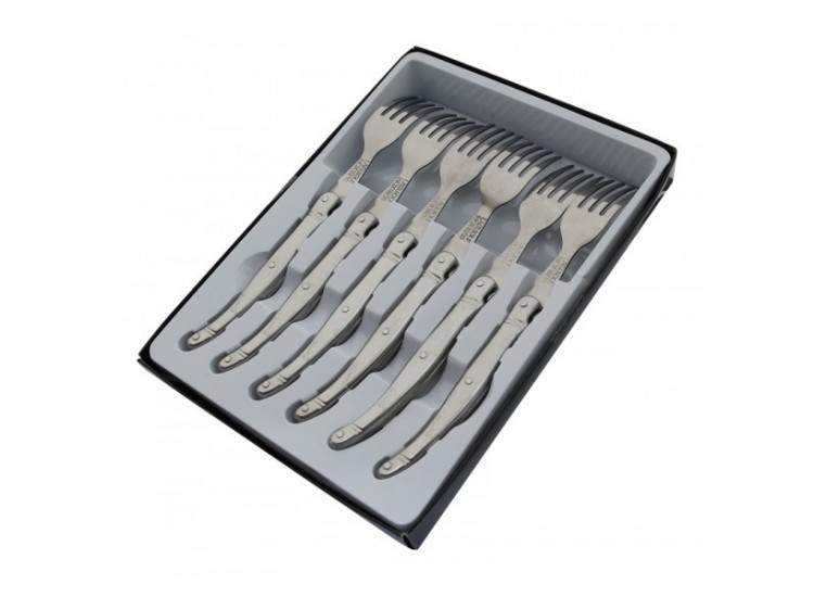 Coffret 6 fourchettes de table Laguiole Tribloc
