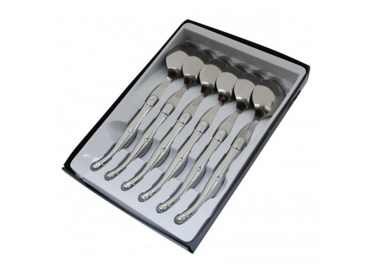 Coffret 6 cuill&egrave;res &agrave; soupe Laguiole Tribloc