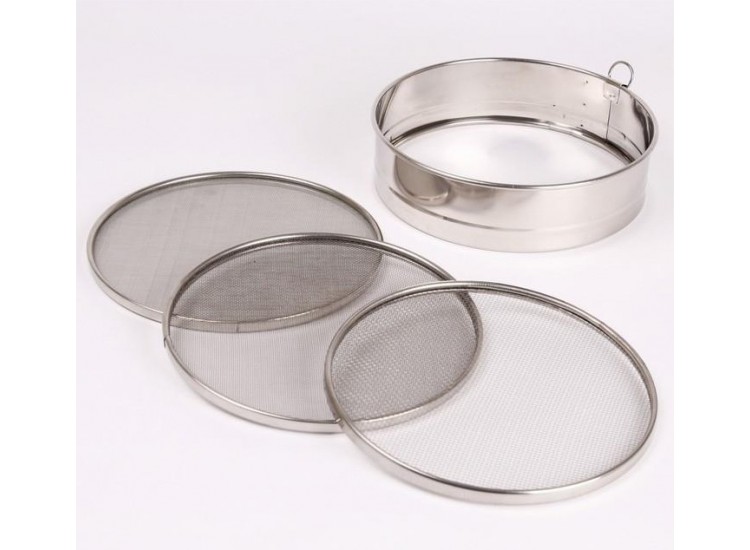Tamis 3 grilles inox - 20cm