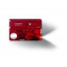 Carte SwissCard lite Victorinox 8 pièces rouge