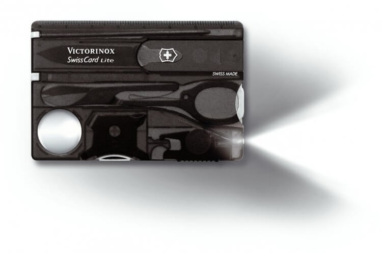 Carte SwissCard lite Victorinox 8 pièces noire