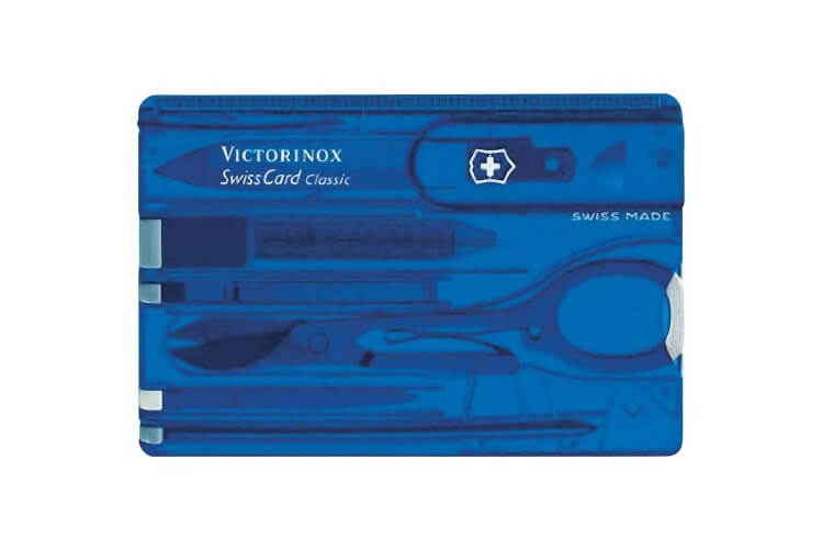 Carte SwissCard Victorinox 7 pièces noire