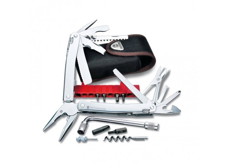 Pince Swisstool Victorinox 20 pi&egrave;ces Spirit plus + &eacute;tui cuir