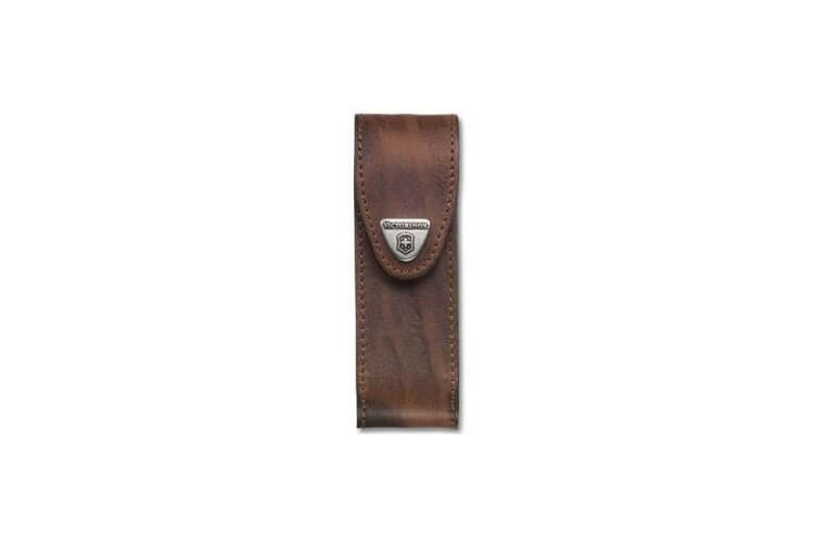 Etui cuir marron Victorinox pour couteaux suisses 11,1cm - 4 à 10 pièces