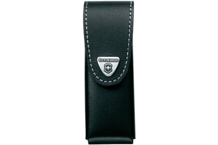 Etui cuir noir Victorinox pour couteaux suisses 9,1cm - 6 à 14 pièces
