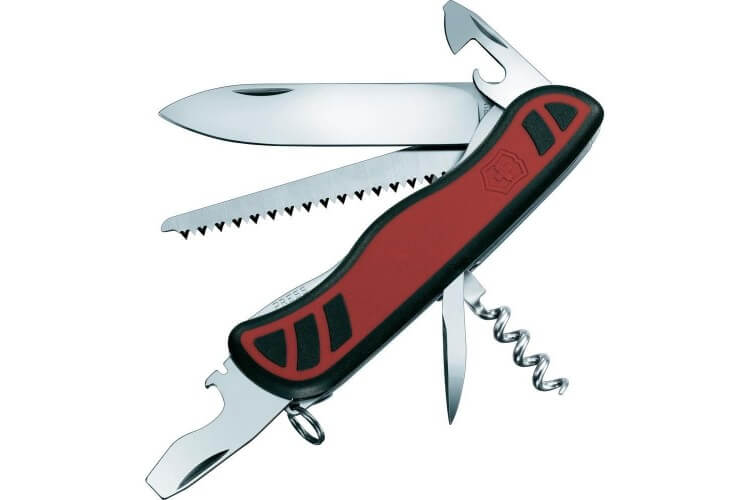 Couteau suisse Victorinox Forester rouge et noir bi-matière 111mm 10 fonctions