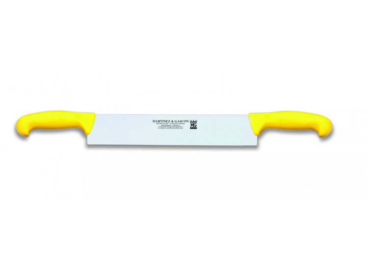 Couteau &agrave; fromage 2 manches Martinez & Gascon jaune - 32cm