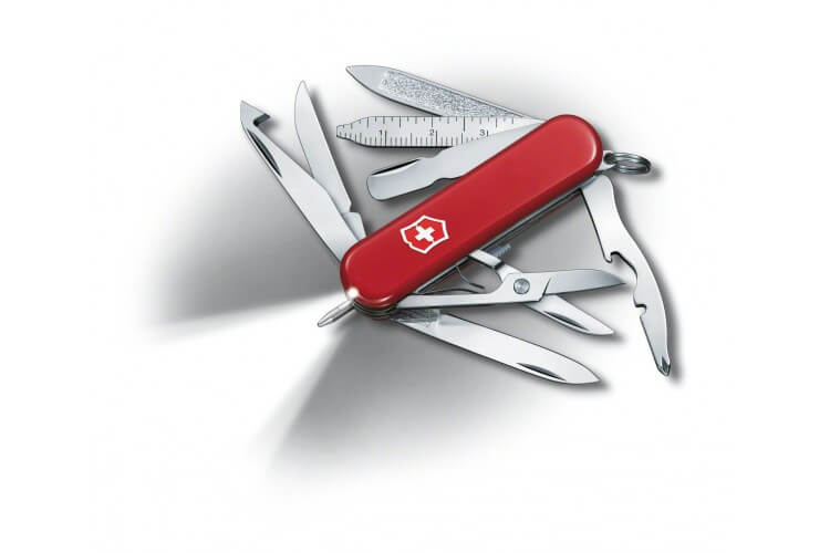 Couteau suisse Victorinox 10 pièces Midnight Minichamp Rouge