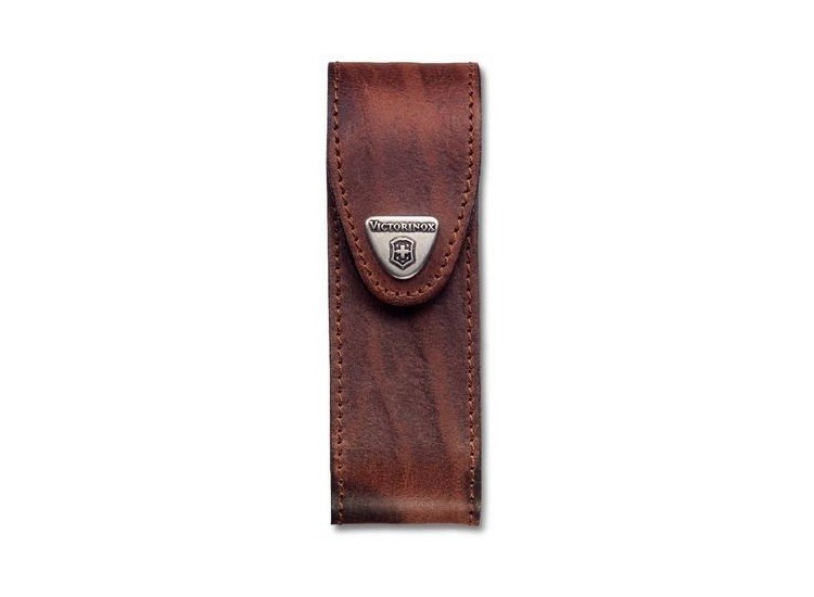 Etui cuir marron Victorinox pour couteaux suisses 11,1cm - A partir de 11 pi&egrave;ces