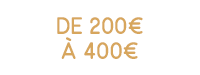 Cadeaux entre 200&euro; et 400&euro;